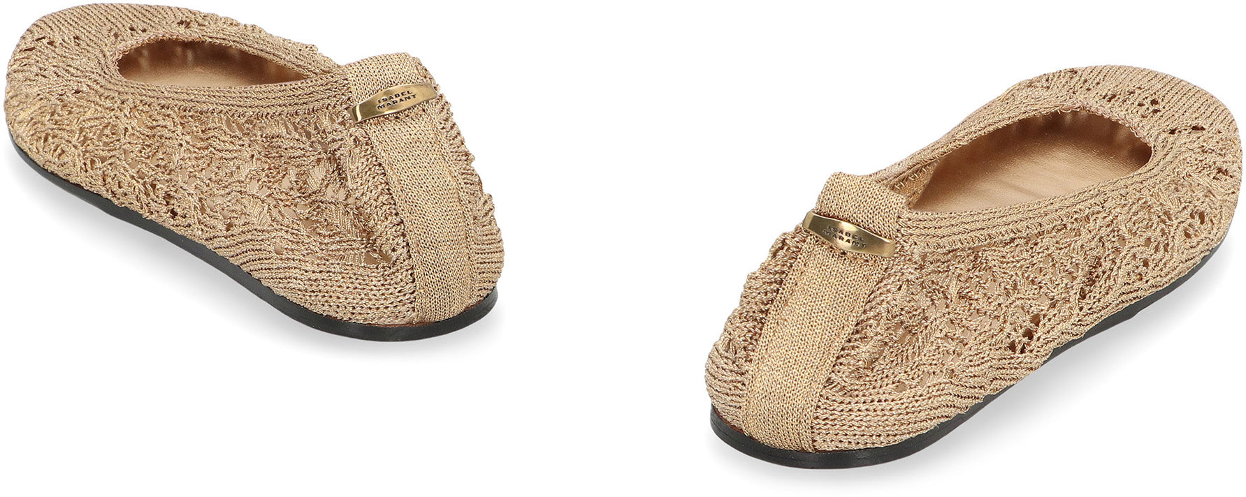 Isabel Marant Belna Ballet Flat — Gold, view 4