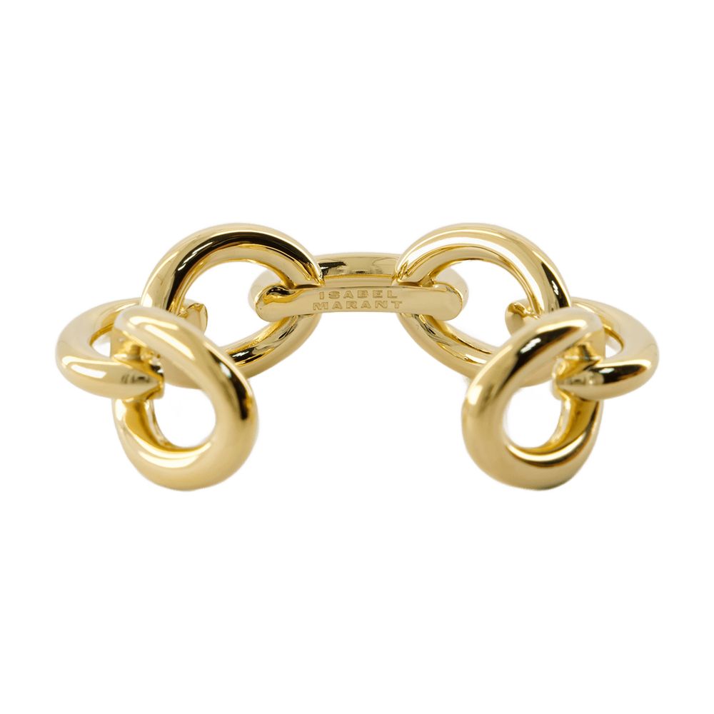 Isabel Marant Chain-Link Gold Metal Bracelet — Gold, view 2