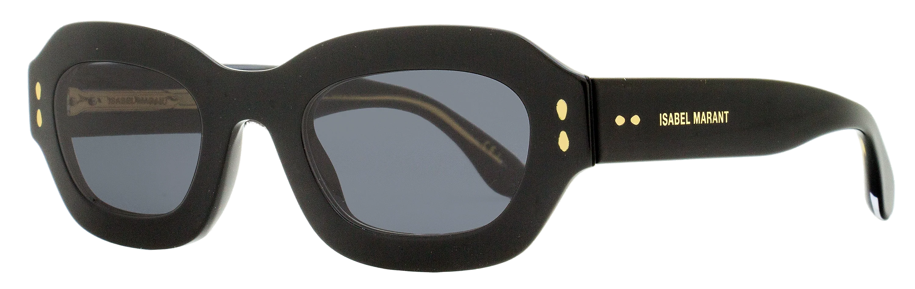 Isabel Marant IM0052S Geometric Acetate Sunglasses — Black by Isabel Marant