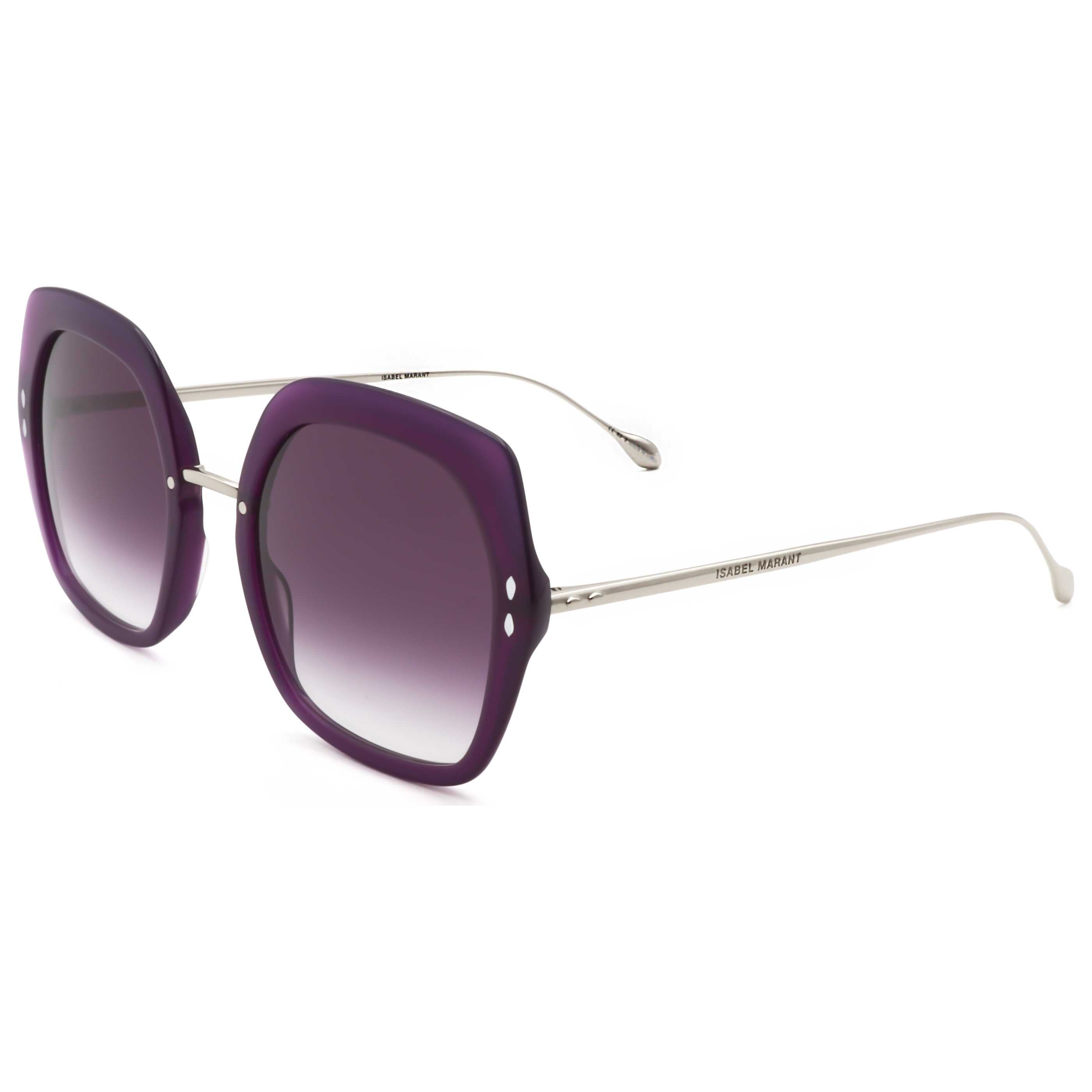 Isabel Marant IM0085S4EN55 Square Acetate Sunglasses — Purple by Isabel Marant