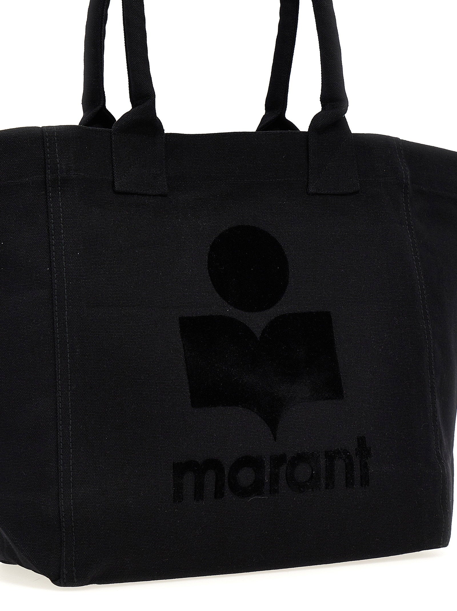 Isabel Marant Canvas Tote Bag — Black, view 3
