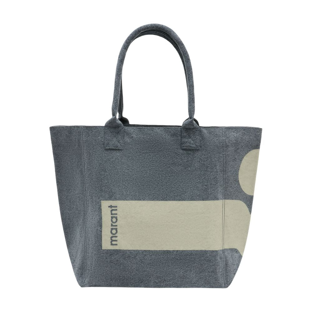 Isabel Marant Colour-Block Cotton Canvas Tote Bag — Gray by Isabel Marant