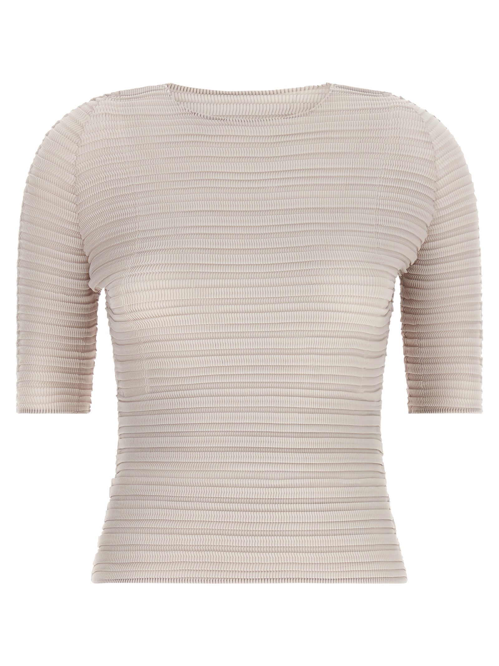 Issey Miyake Jiggly Pleats Blouse — Beige by Issey Miyake