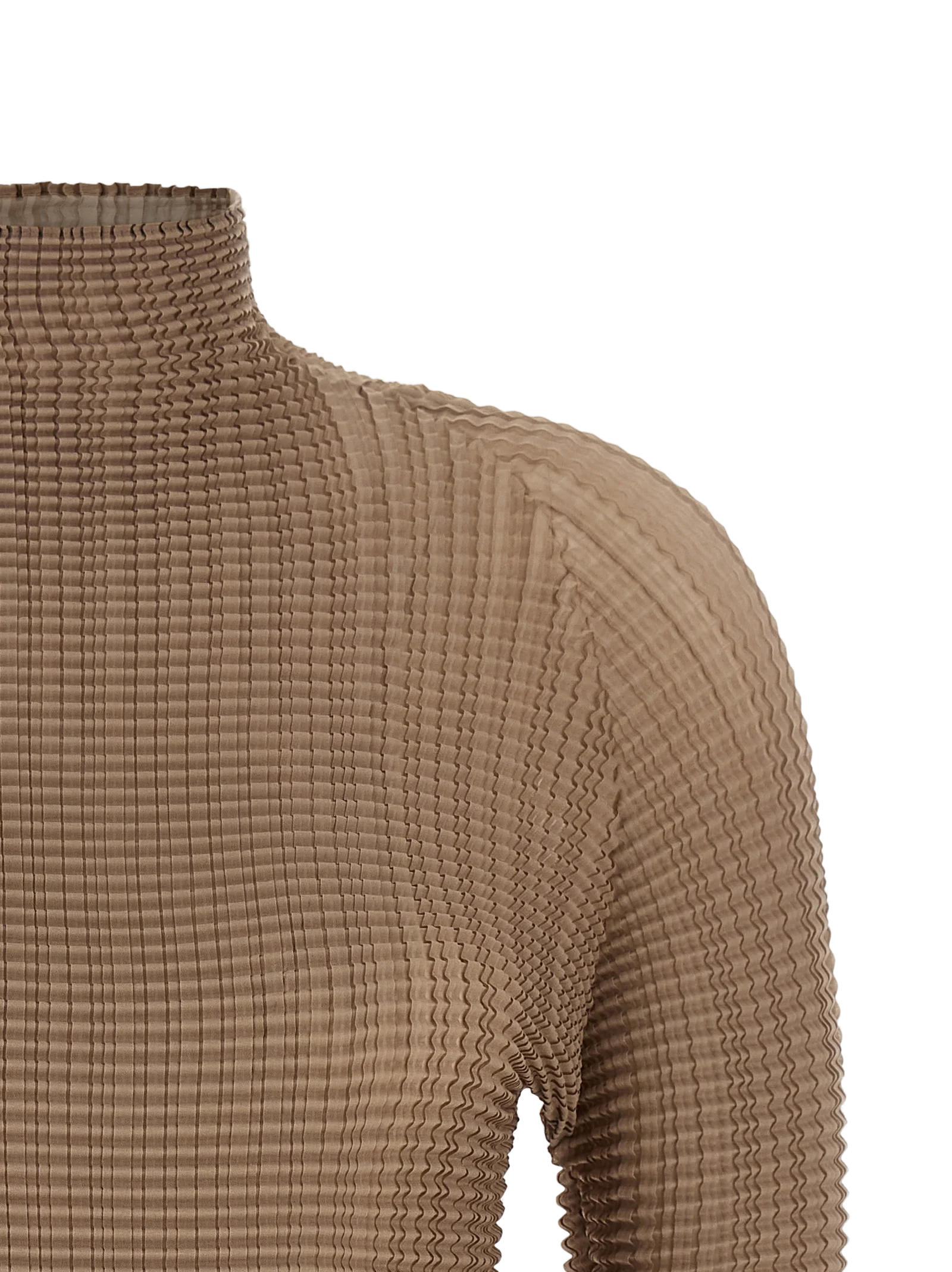 Issey Miyake Blouse — Beige, view 3