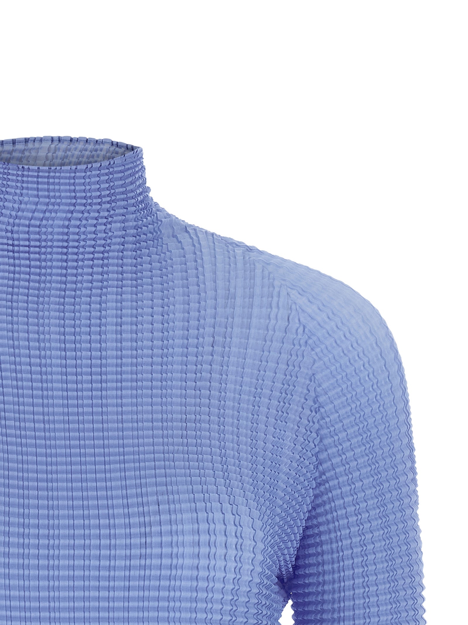 Issey Miyake Blouse — Blue, view 3