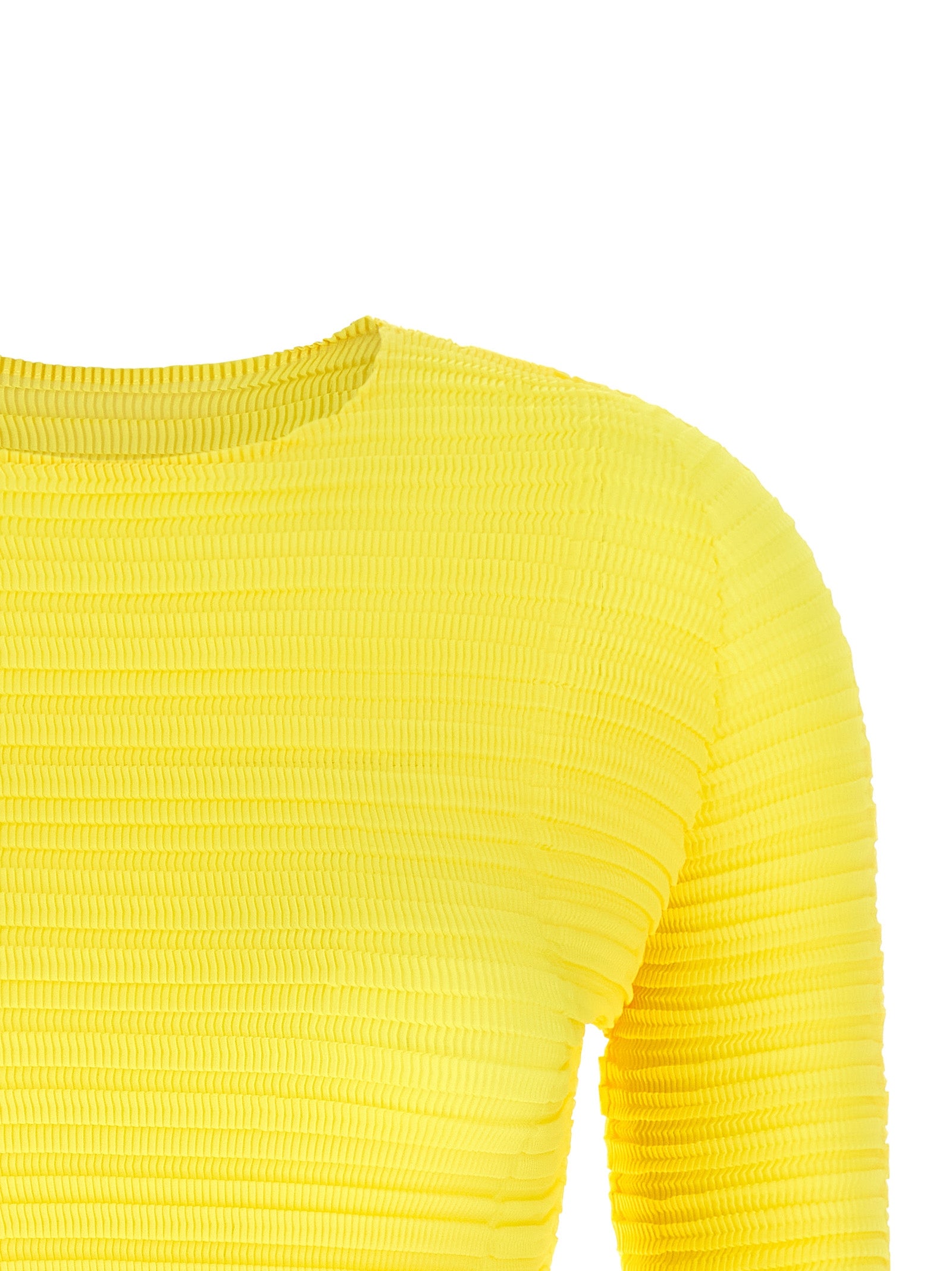 Issey Miyake Blouse — Yellow, view 3