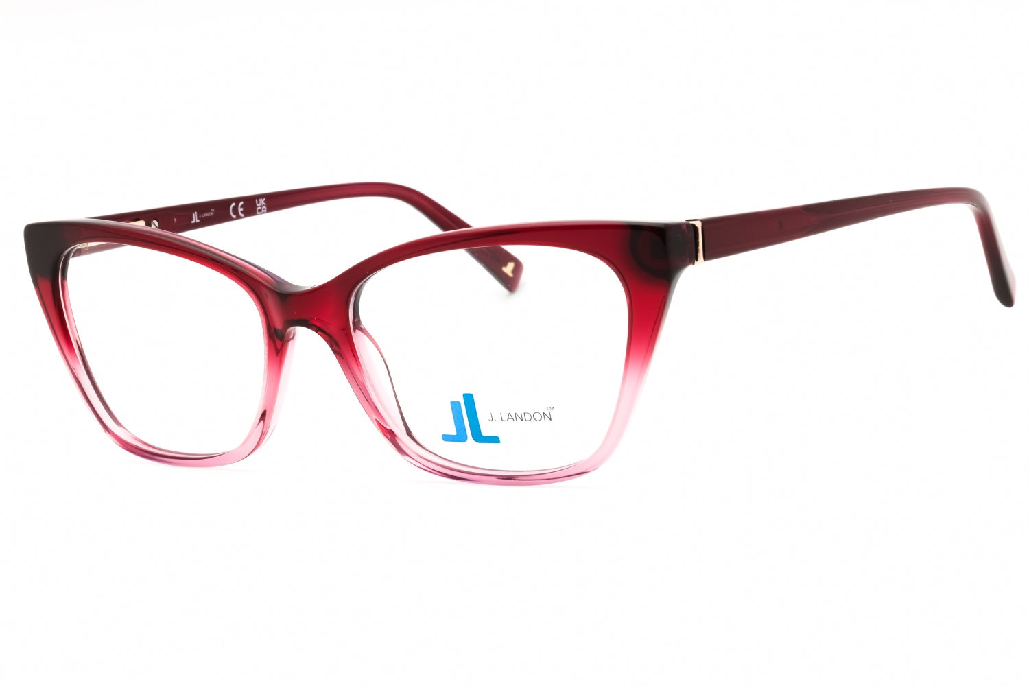 J. Landon JL50006 Eyeglasses — Burgundy by J. Landon