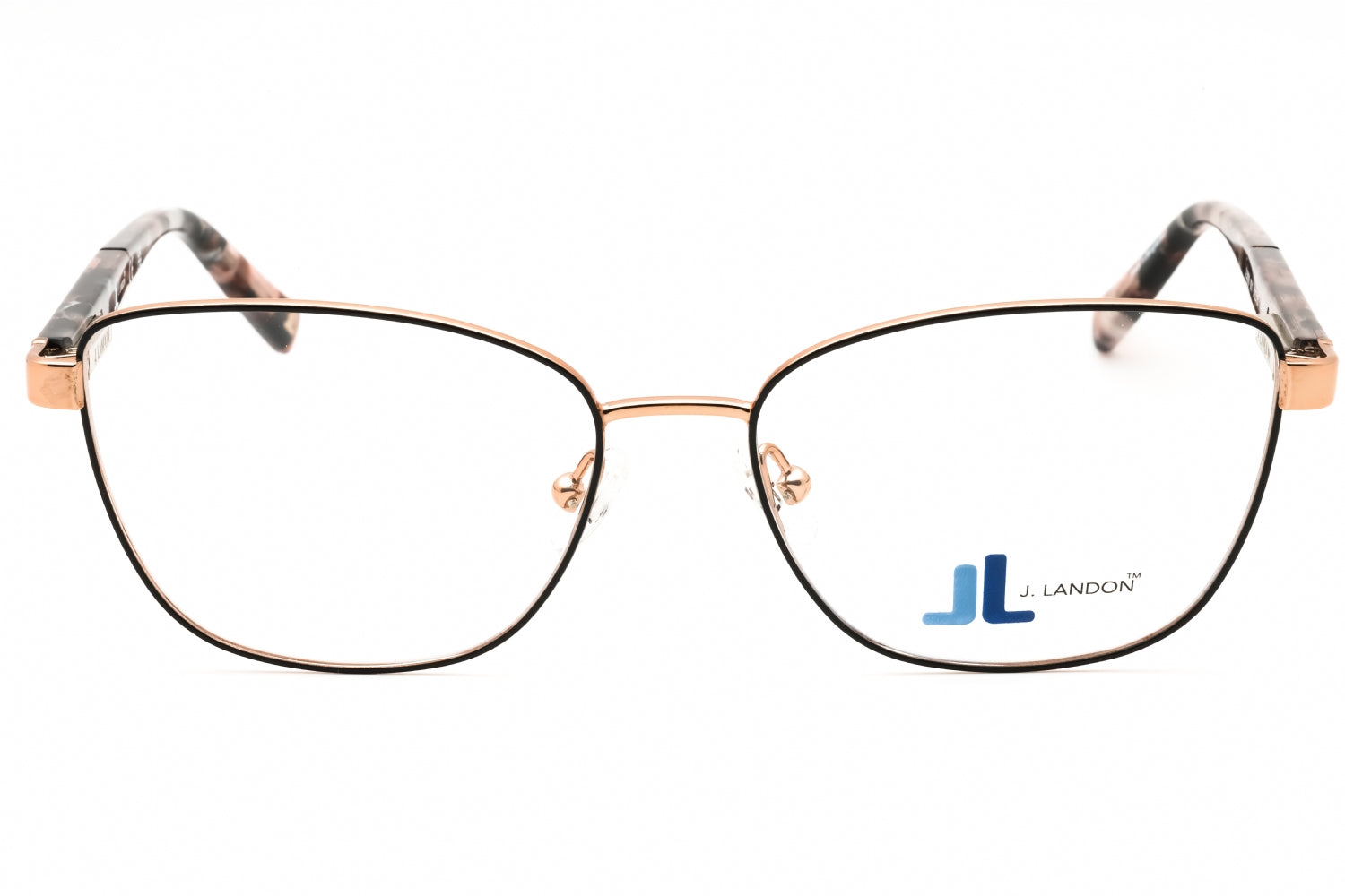J. Landon JL5008 Cat Eye Metal Eyeglasses — Brown, view 2