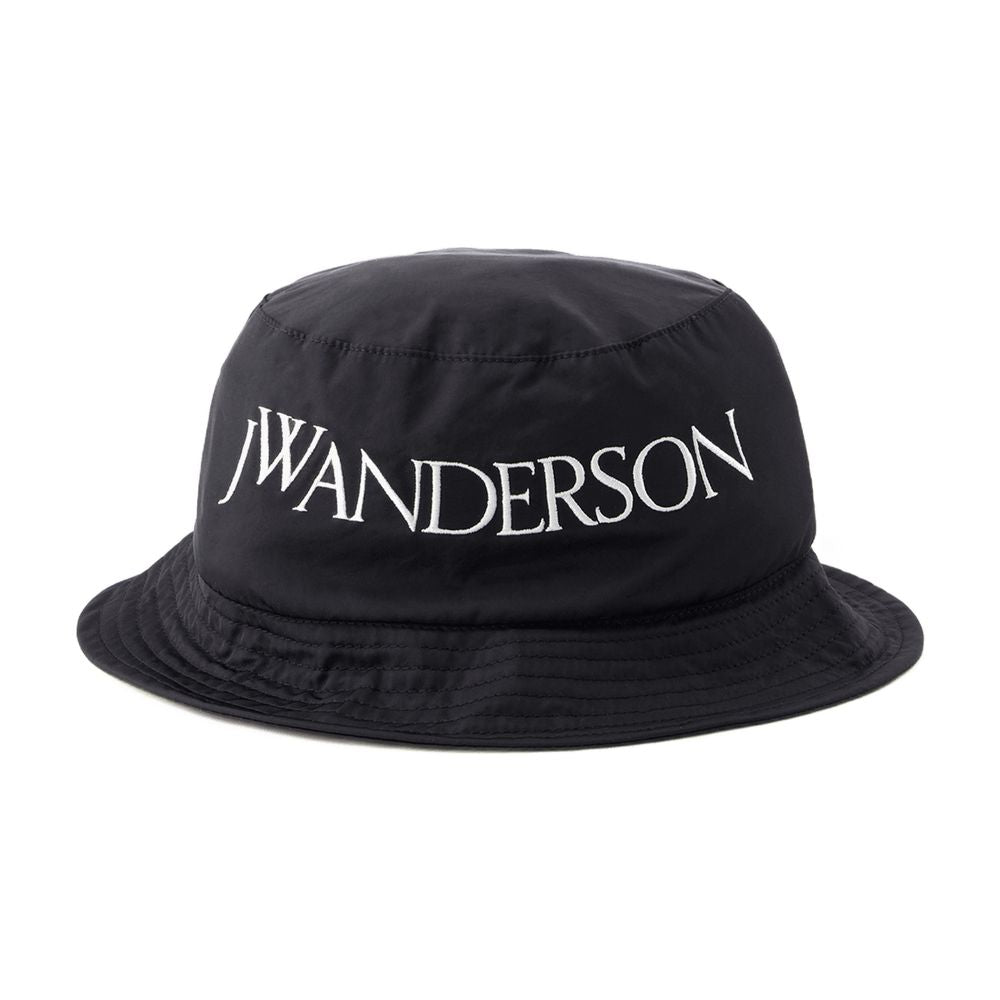 J.W. Anderson AC0175 Logo-Embroidered Nylon Bucket Hat — Black by JW Anderson