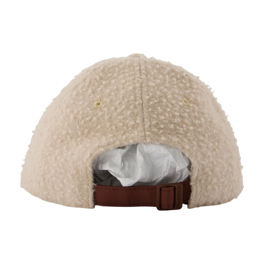 J.W. Anderson AC0409-FA0468-132 Wool Baseball Cap — Beige by JW Anderson
