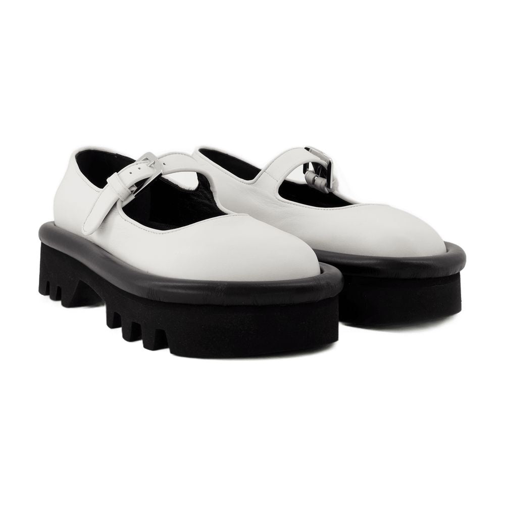 J.W. Anderson Bumper Flat — White, view 2