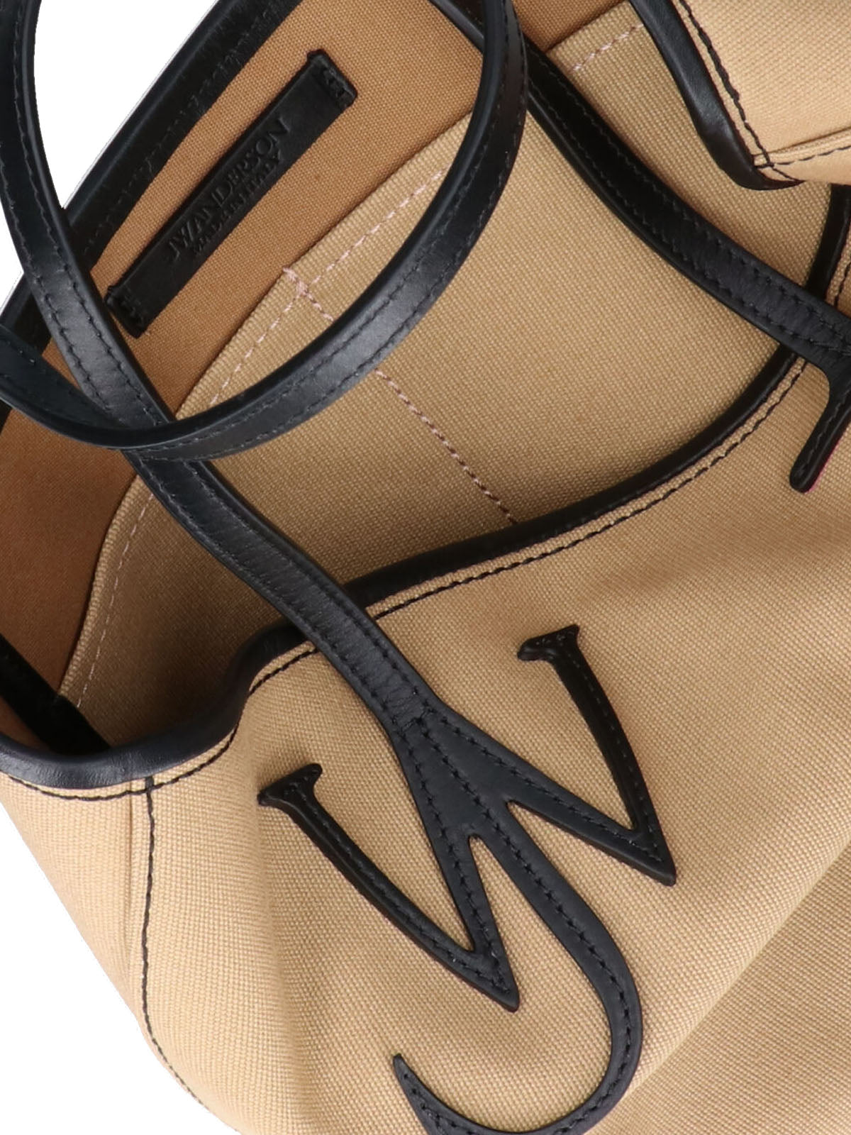 J.W.Anderson Embroidered Logo Tote Bag — Beige, view 4