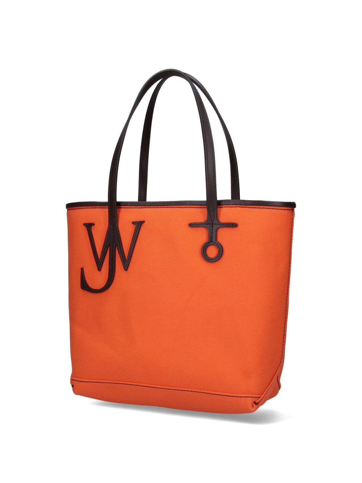 J.W.Anderson Logo-Appliqué Cotton Tote Bag — Orange, view 2