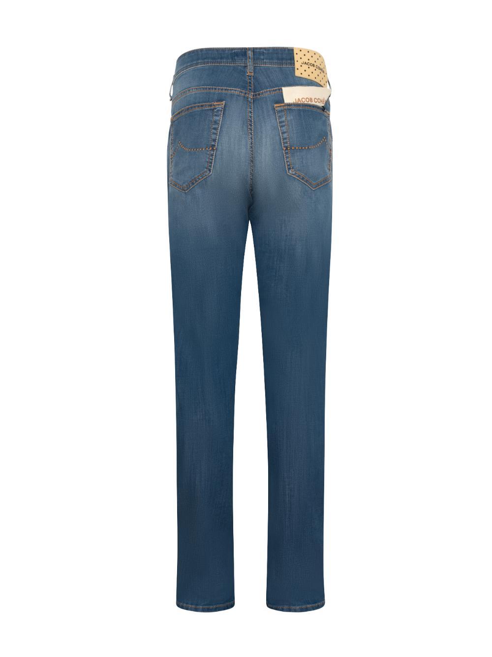 Jacob CohëN Cotton-Blend Jeans — Blue, view 3