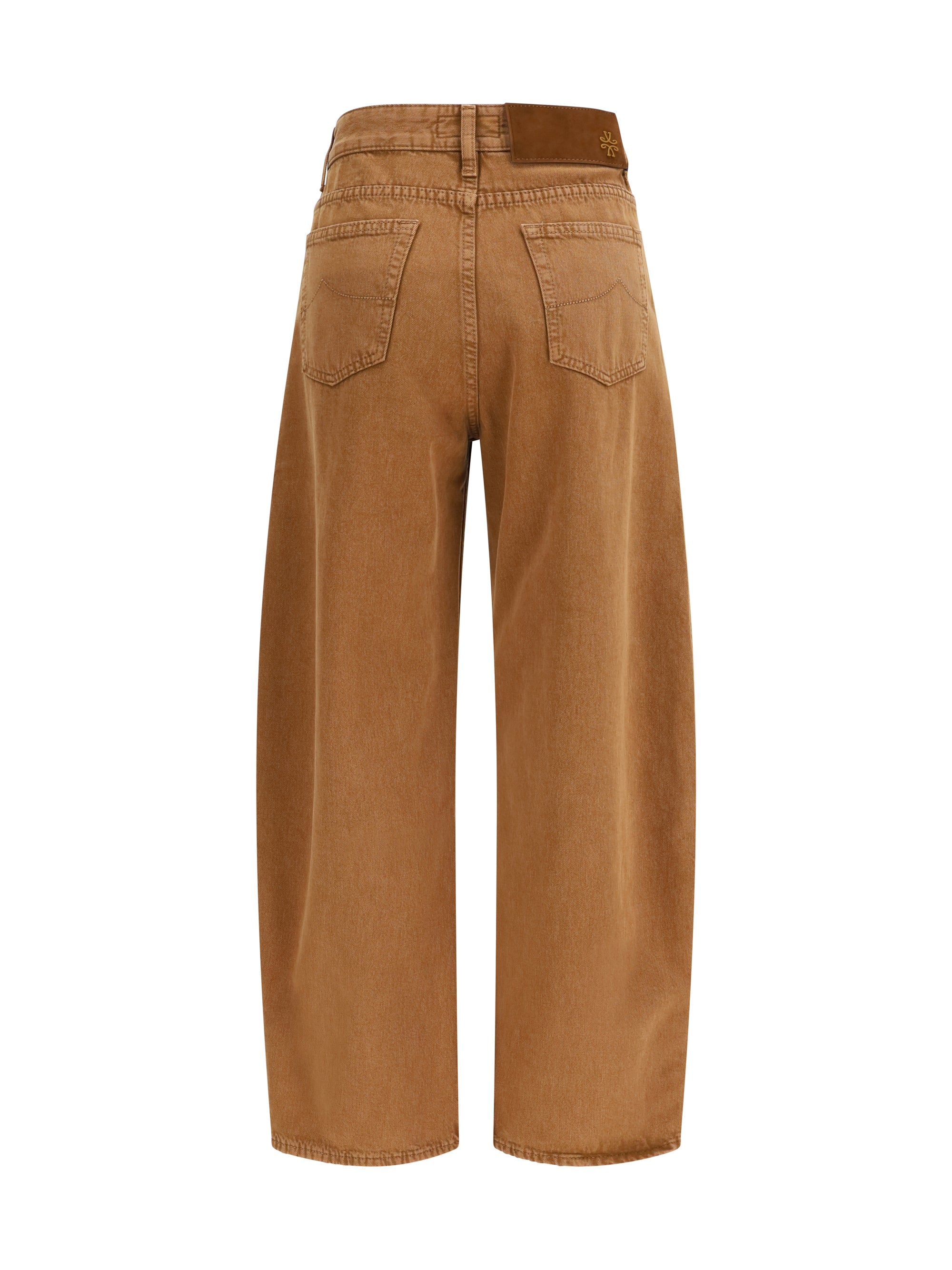 Jacob Cohen Five-Pocket Cotton Jeans — Brown, view 2