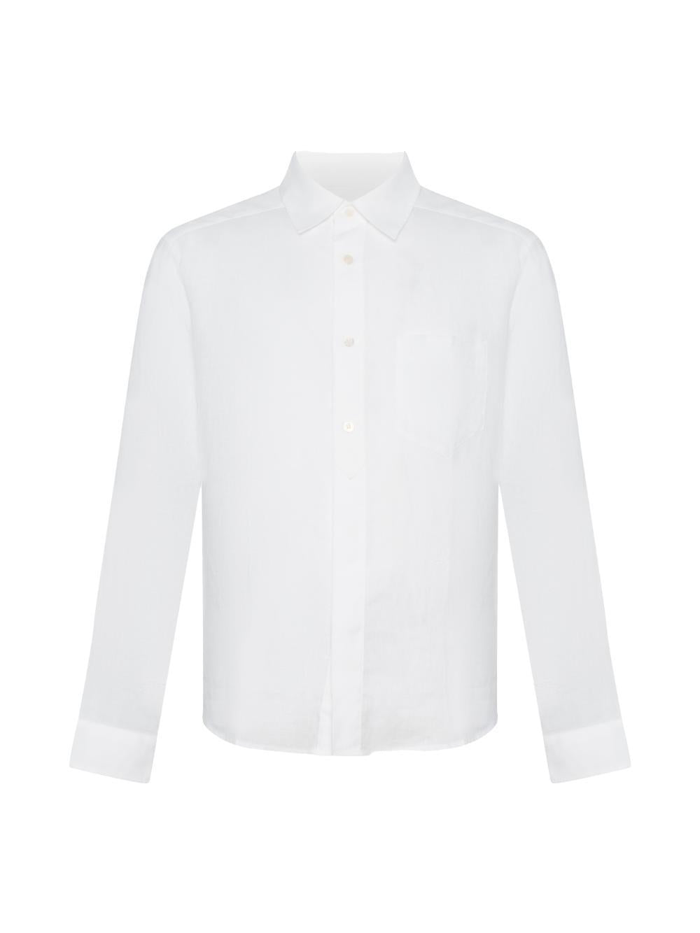 Jacob CohëN Linen Shirt — White by Jacob Cohen