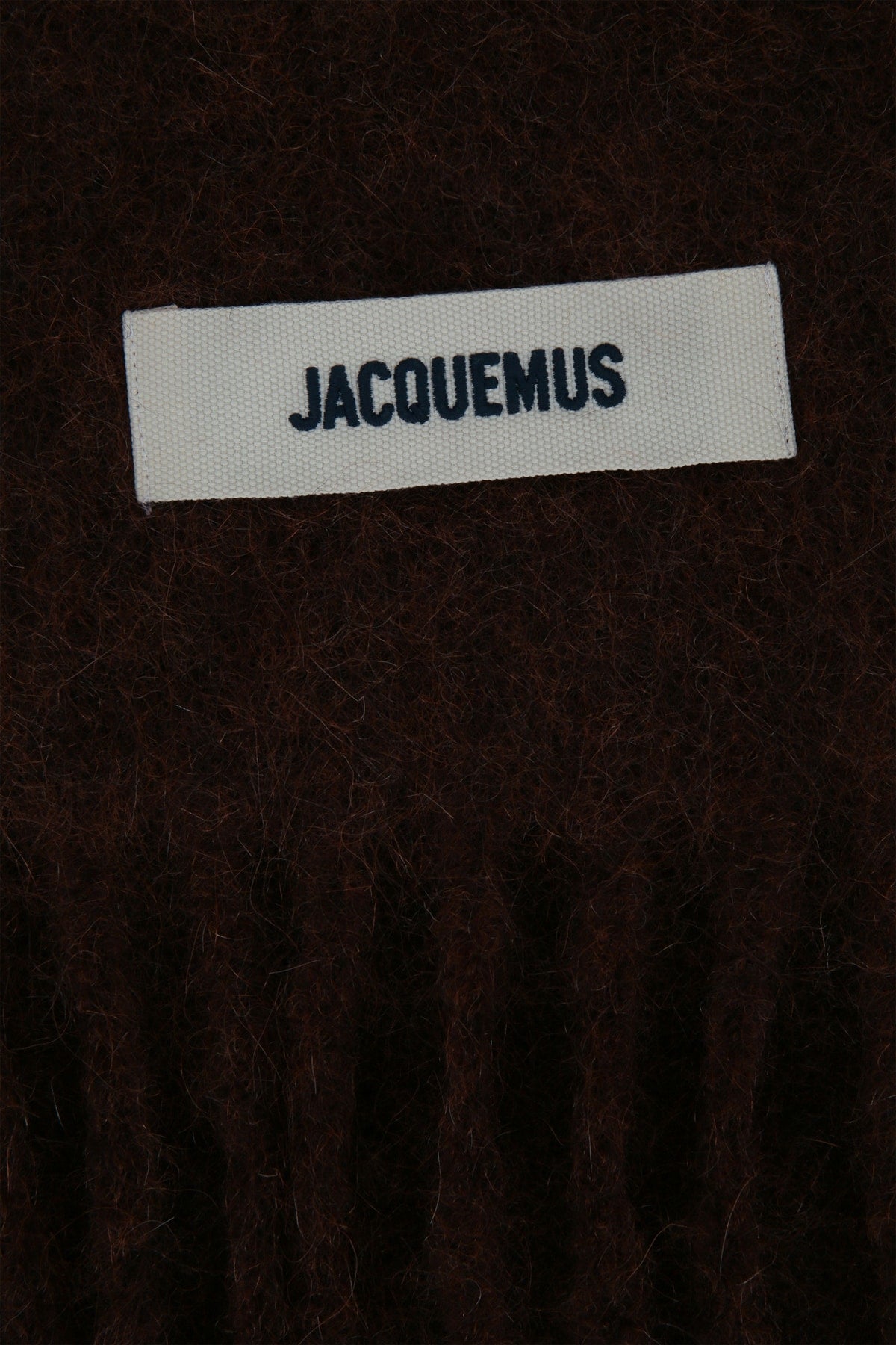 Jacquemus L'Echarpe Carro Scarf — Brown, view 2