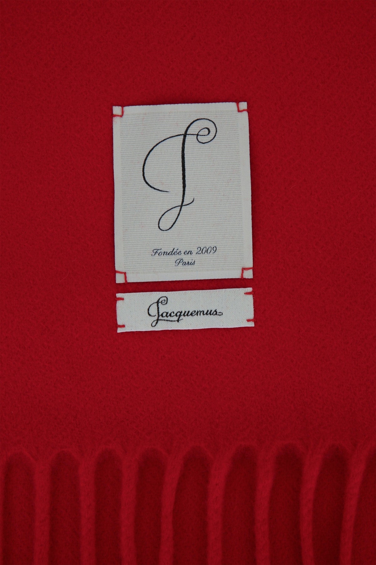 Jacquemus L'Echarpe Cavallo Scarf — Red, view 2