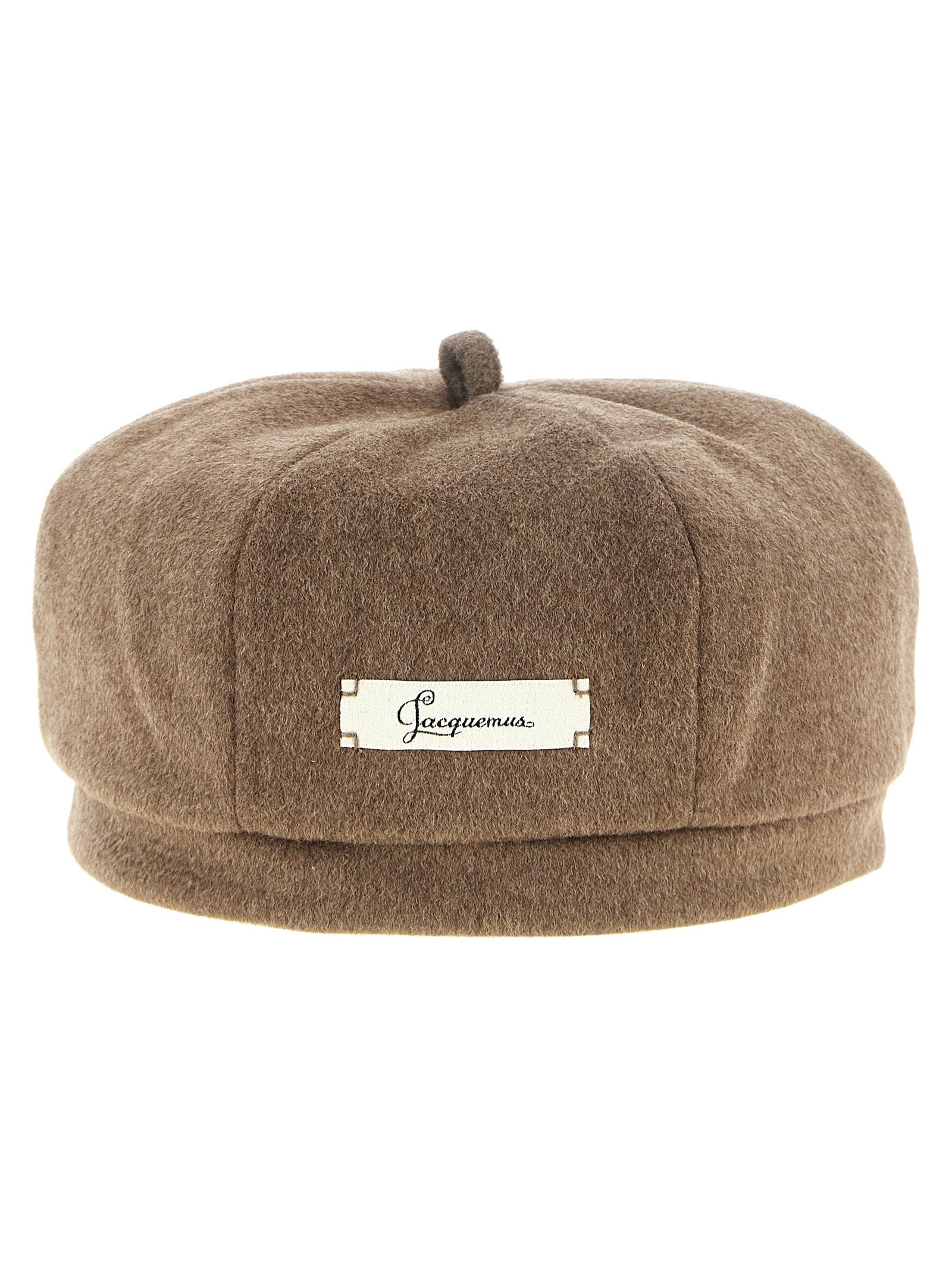 Jacquemus JA344506BM Virgin Wool Beret — Brown by Jacquemus