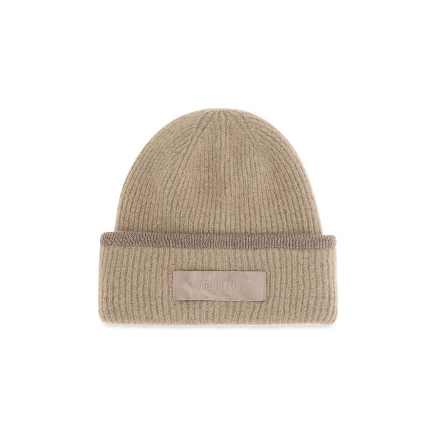 Jacquemus JAACU00666AK00227150BB Ribbed Alpaca Beanie — Beige by Jacquemus