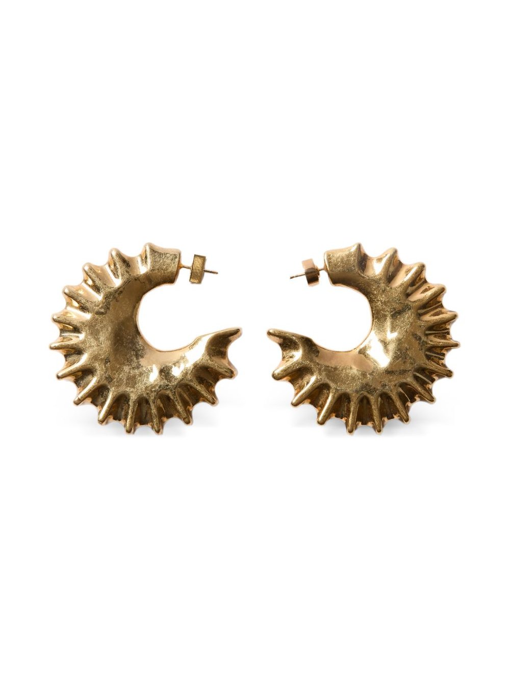JACQUEMUS RESORT Spiked Crescent Earrings — Gold by JACQUEMUS RESORT