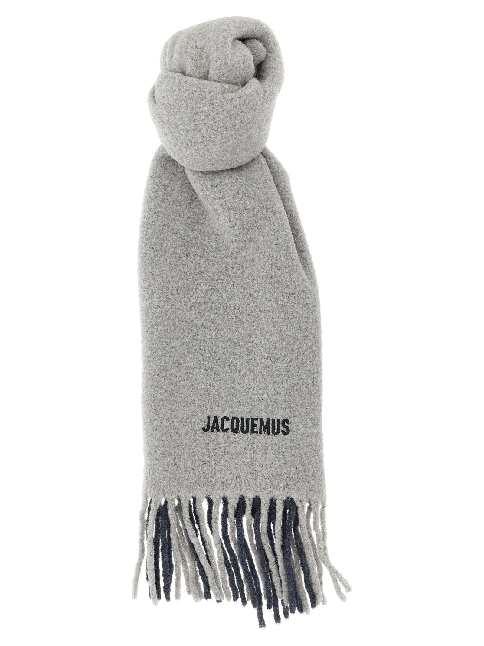 Jacquemus Lecharpe Moisson Scarf — Gray by Jacquemus