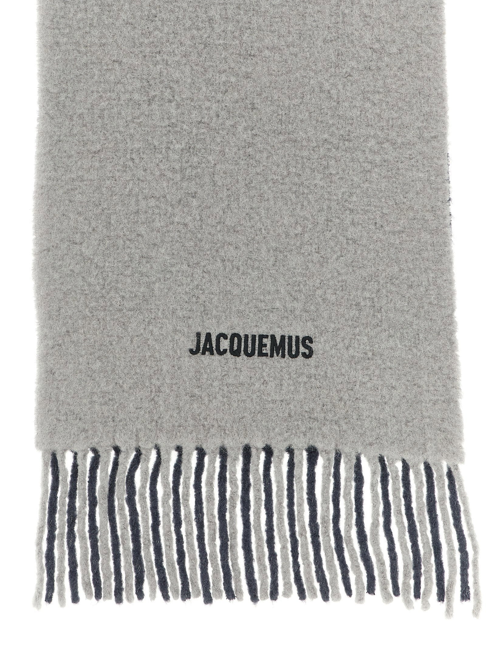Jacquemus Lecharpe Moisson Scarf — Gray, view 2