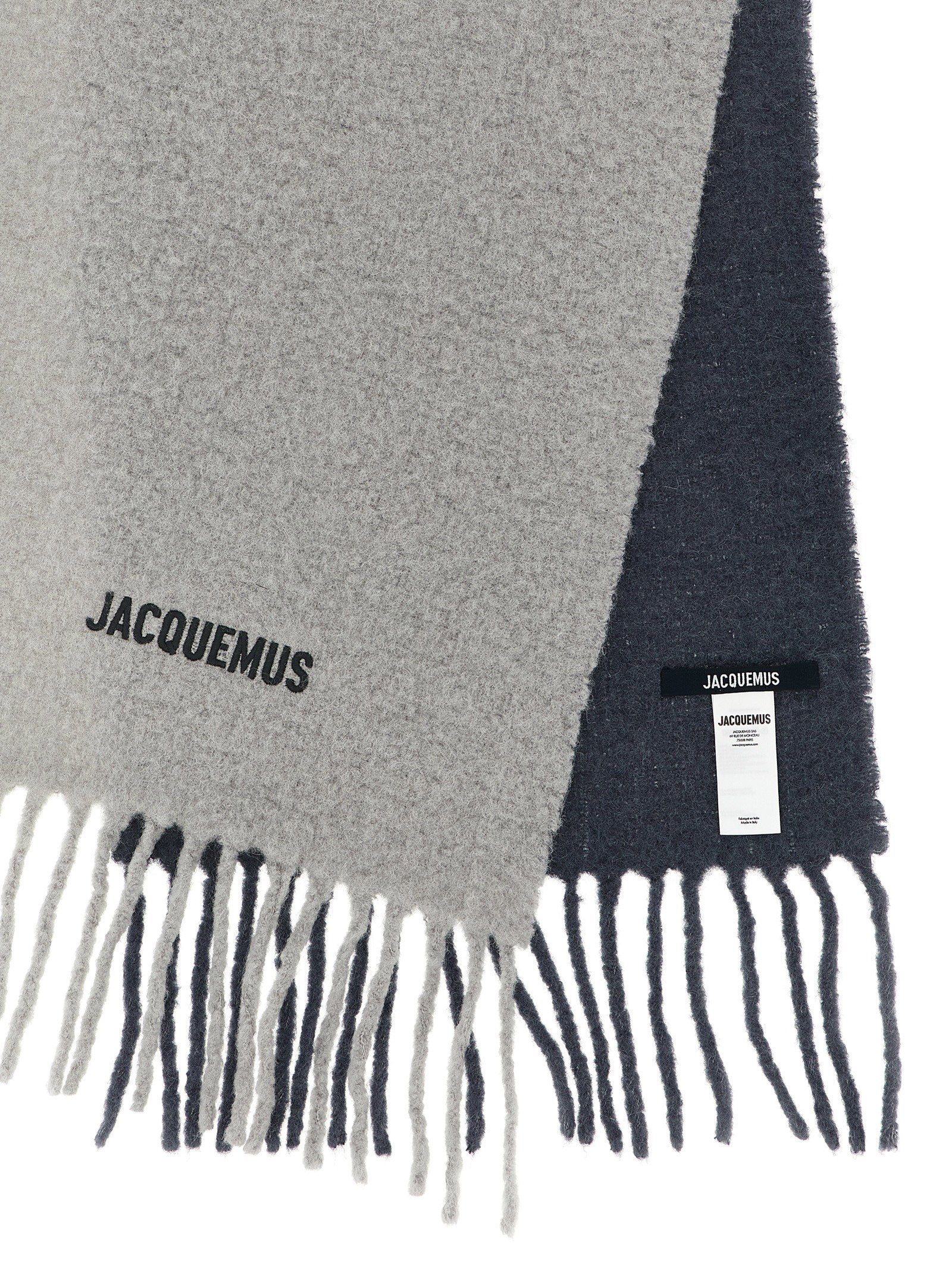 Jacquemus Lecharpe Moisson Scarf — Gray, view 3