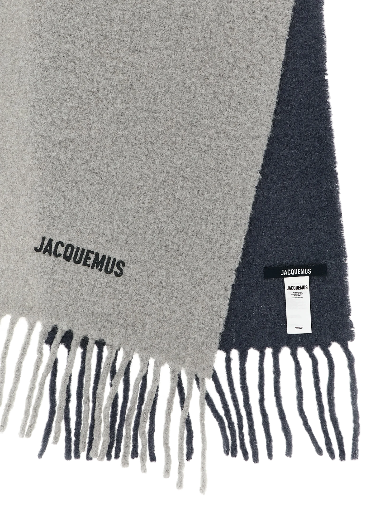 Jacquemus L'Echarpe Moisson Scarf — Gray, view 3