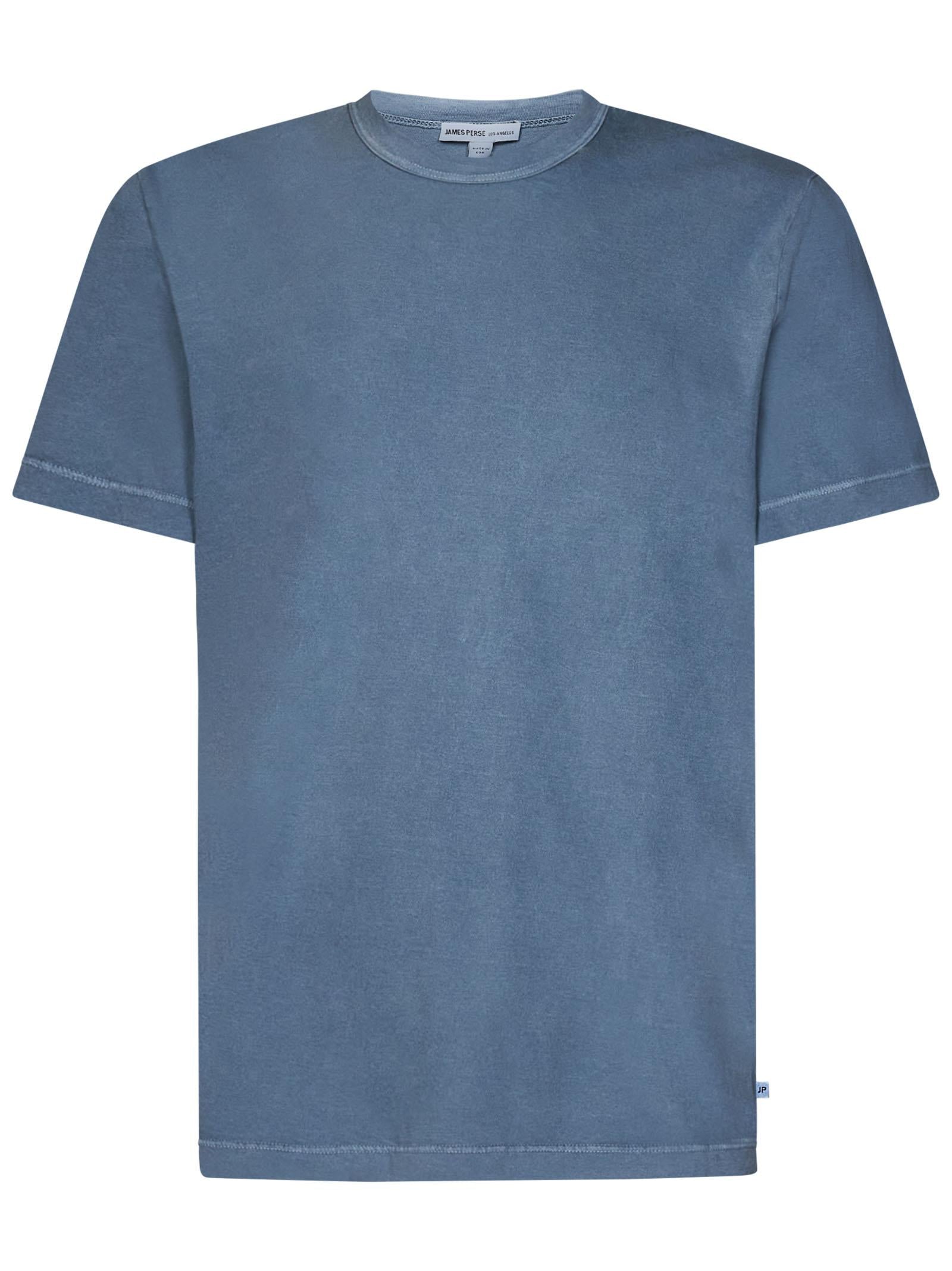 James Perse Garment-Dyed Cotton T-Shirt — Blue by James Perse
