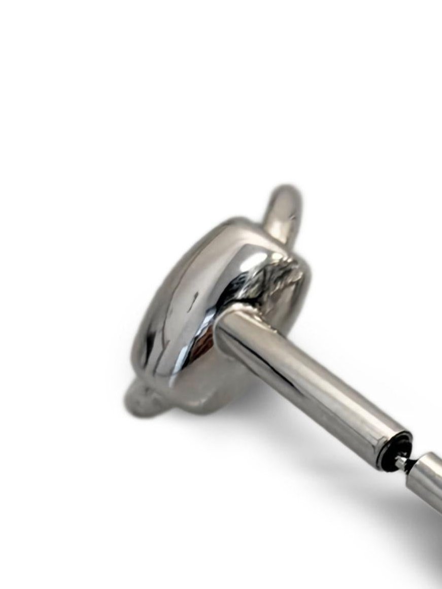 Jean Paul Gaultier Sculptural Silver Earrings — Silver by Jean Paul Gaultier