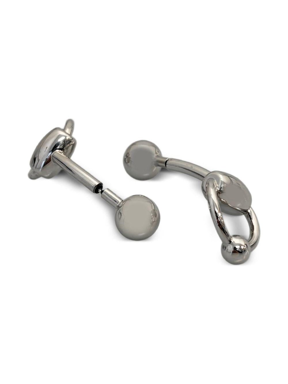 Jean Paul Gaultier Sculptural Silver Earrings — Silver, view 2
