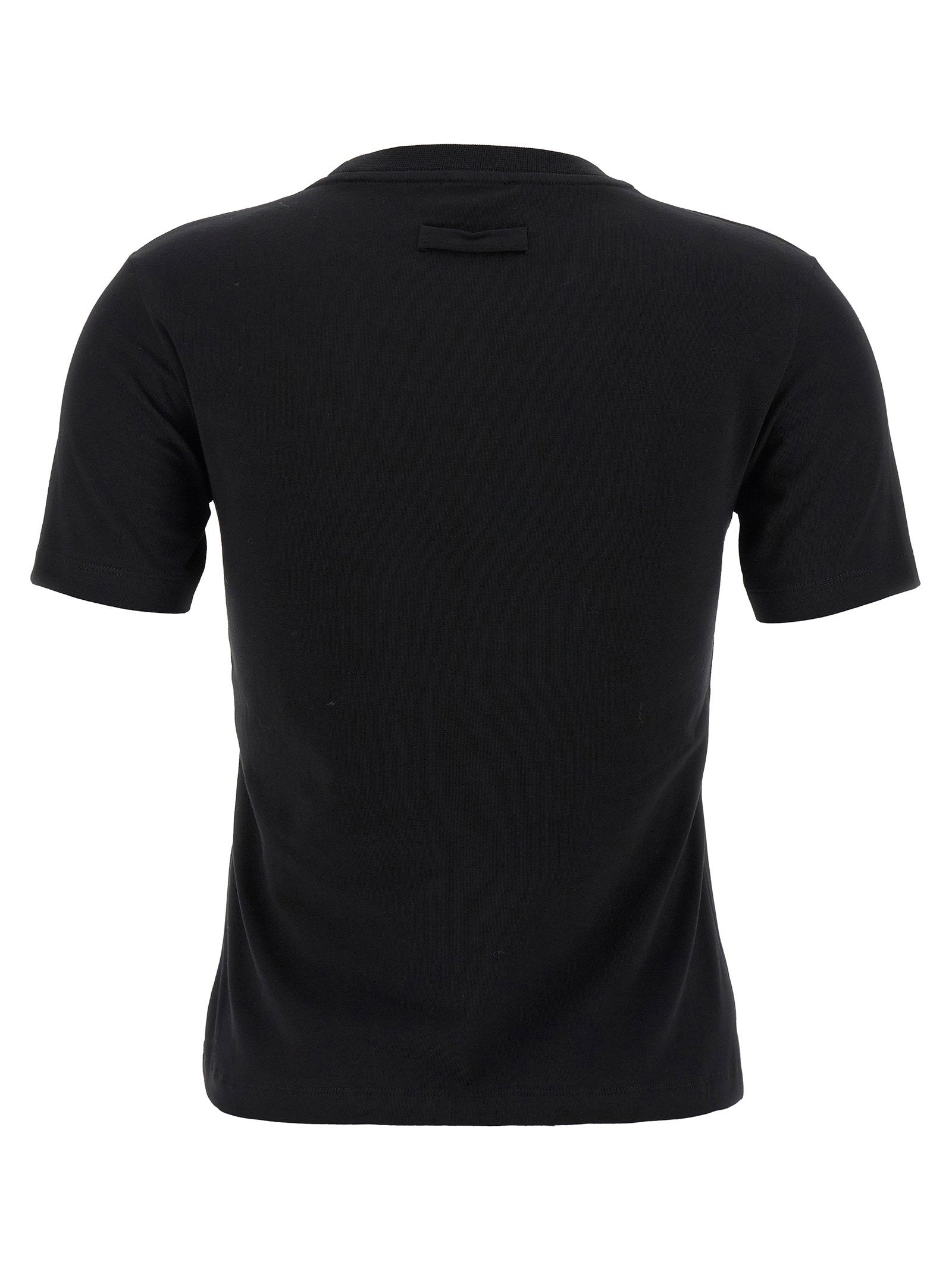 Jean Paul Gaultier Logo-Print Organic Cotton T-shirt — Black, view 2