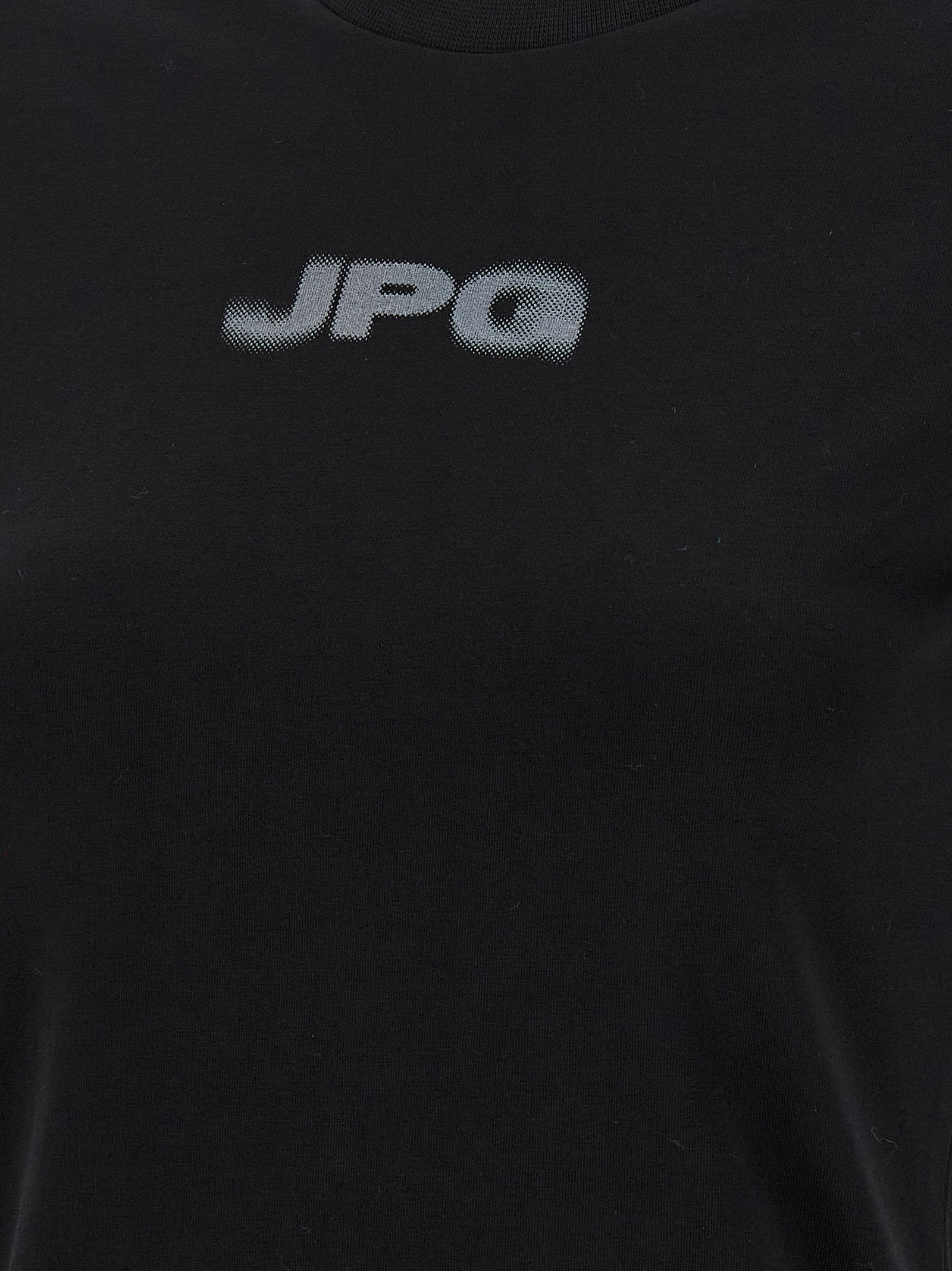 Jean Paul Gaultier Logo-Print Organic Cotton T-shirt — Black, view 4