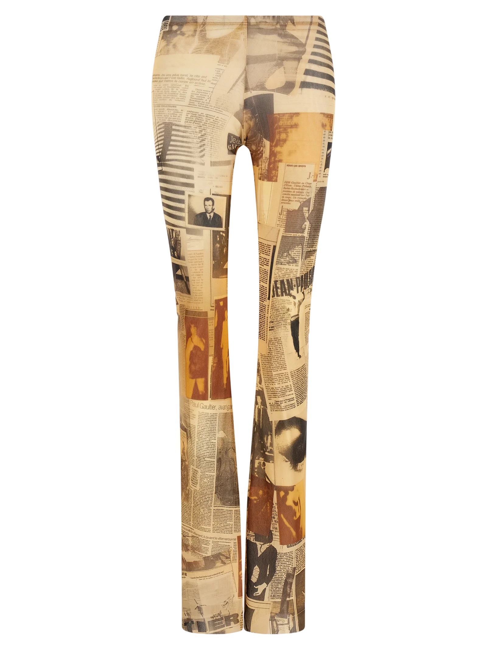 Jean Paul Gaultier Journal-Print Polyamide Trousers — Multicolor by Jean Paul Gaultier