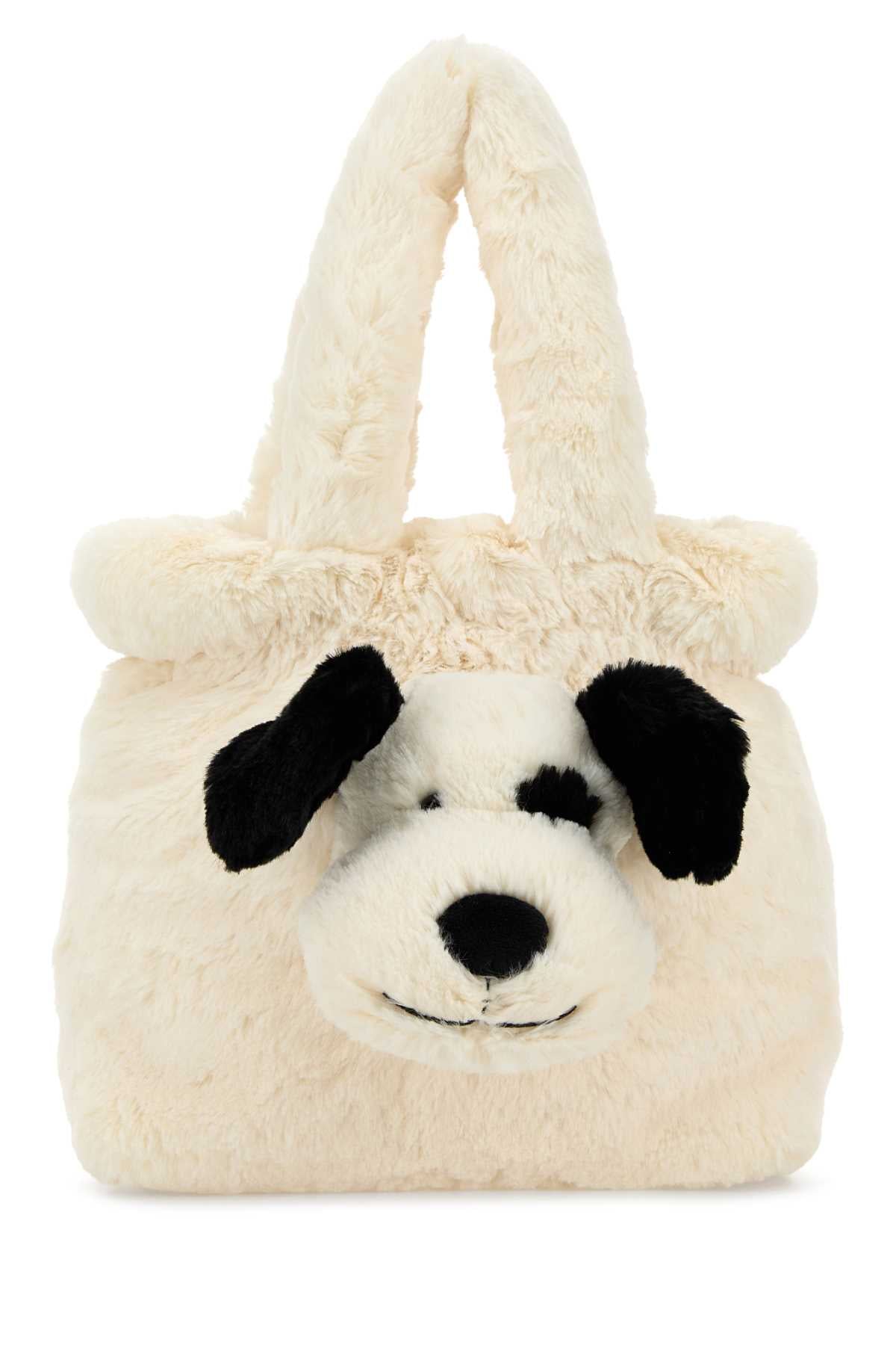 Jellycat Rufferty Puppy Bag — White by Jellycat
