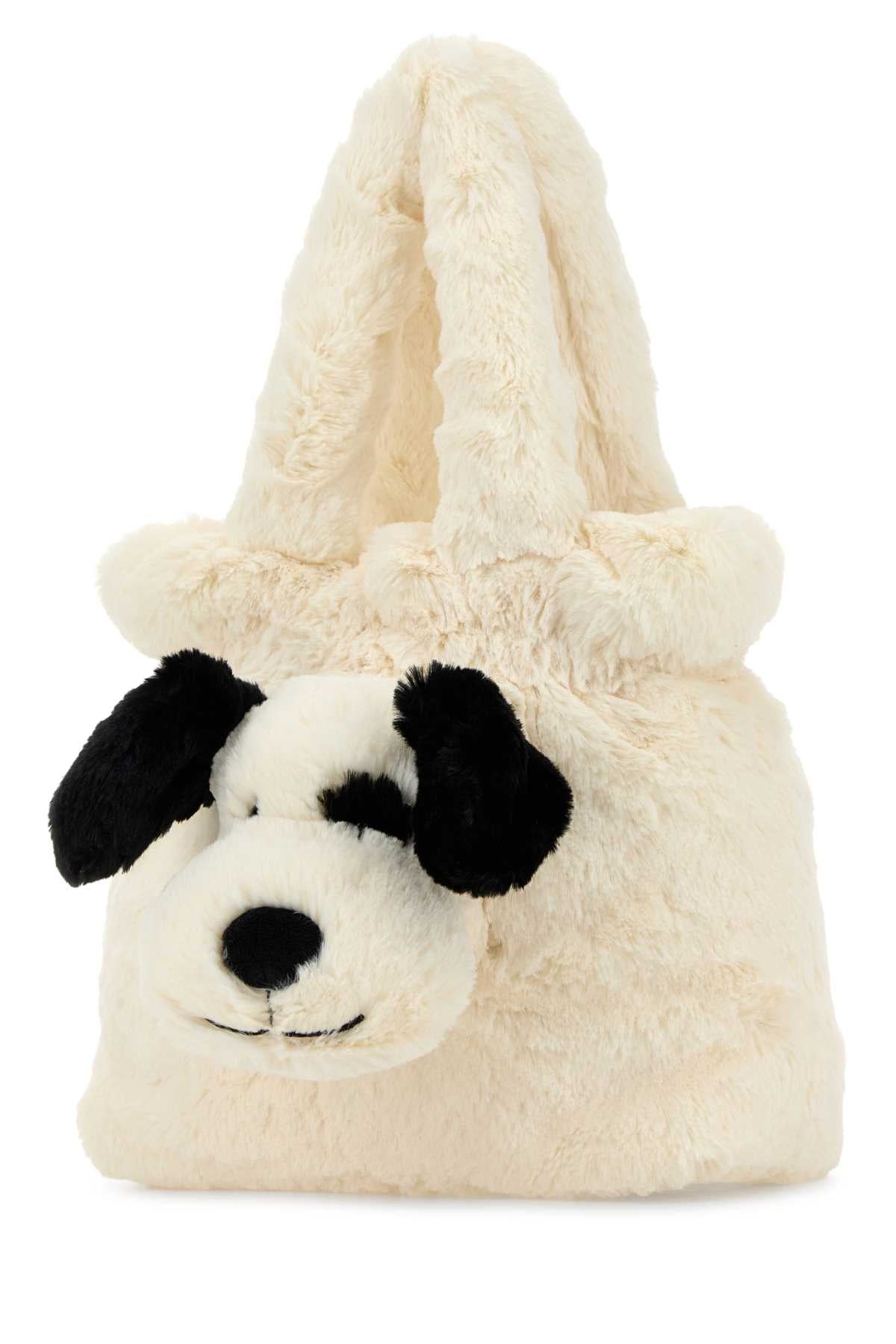 Jellycat Rufferty Puppy Bag — White, view 2