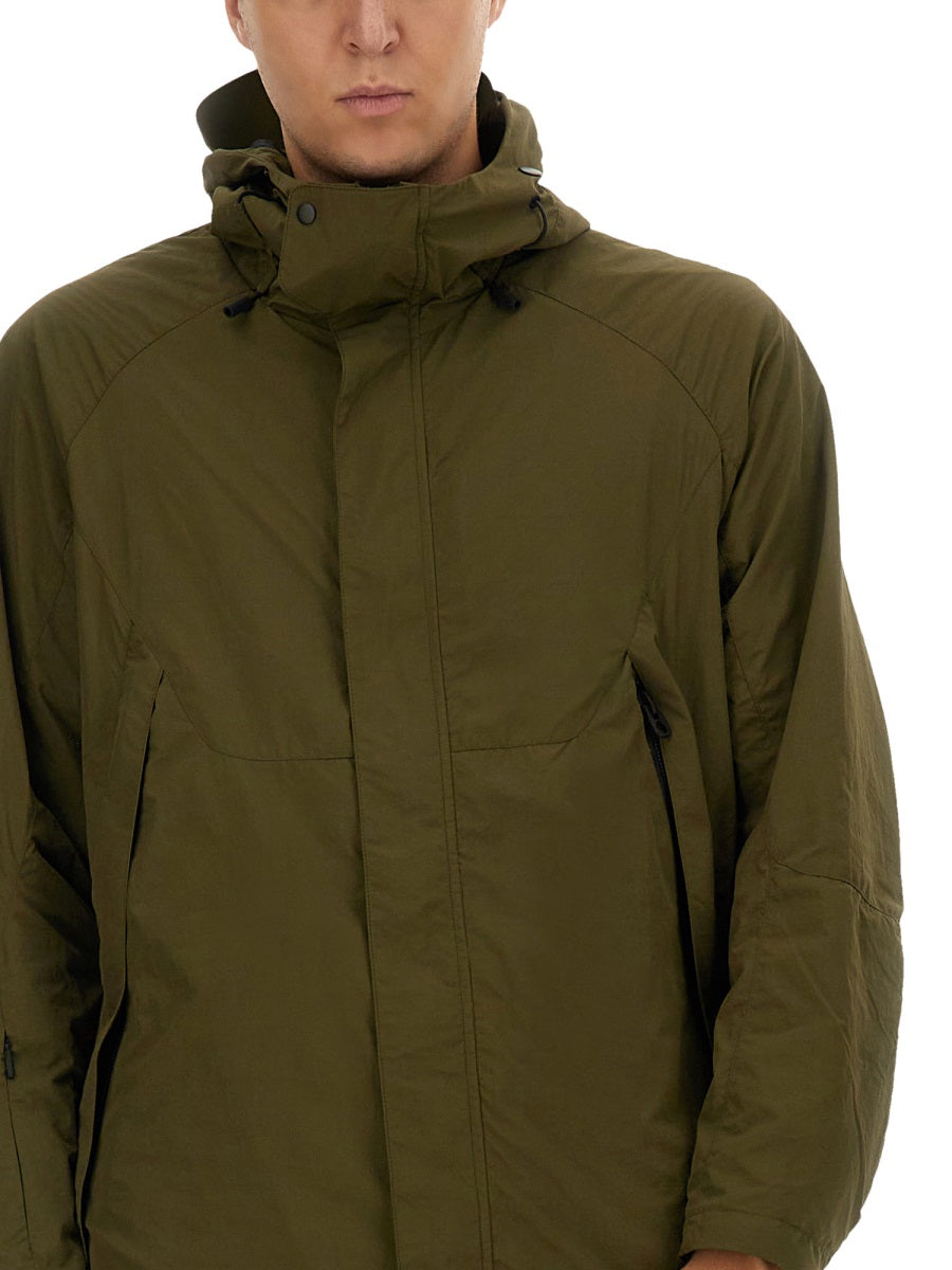Jg1 Nylon Military Green Raincoat — Green, view 2