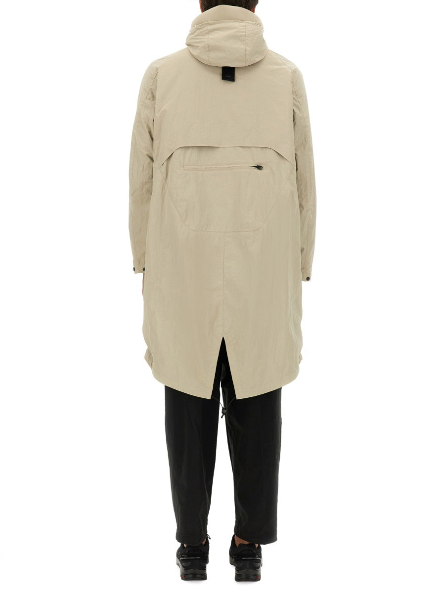 Jg1 Nylon Raincoat — White by JG1