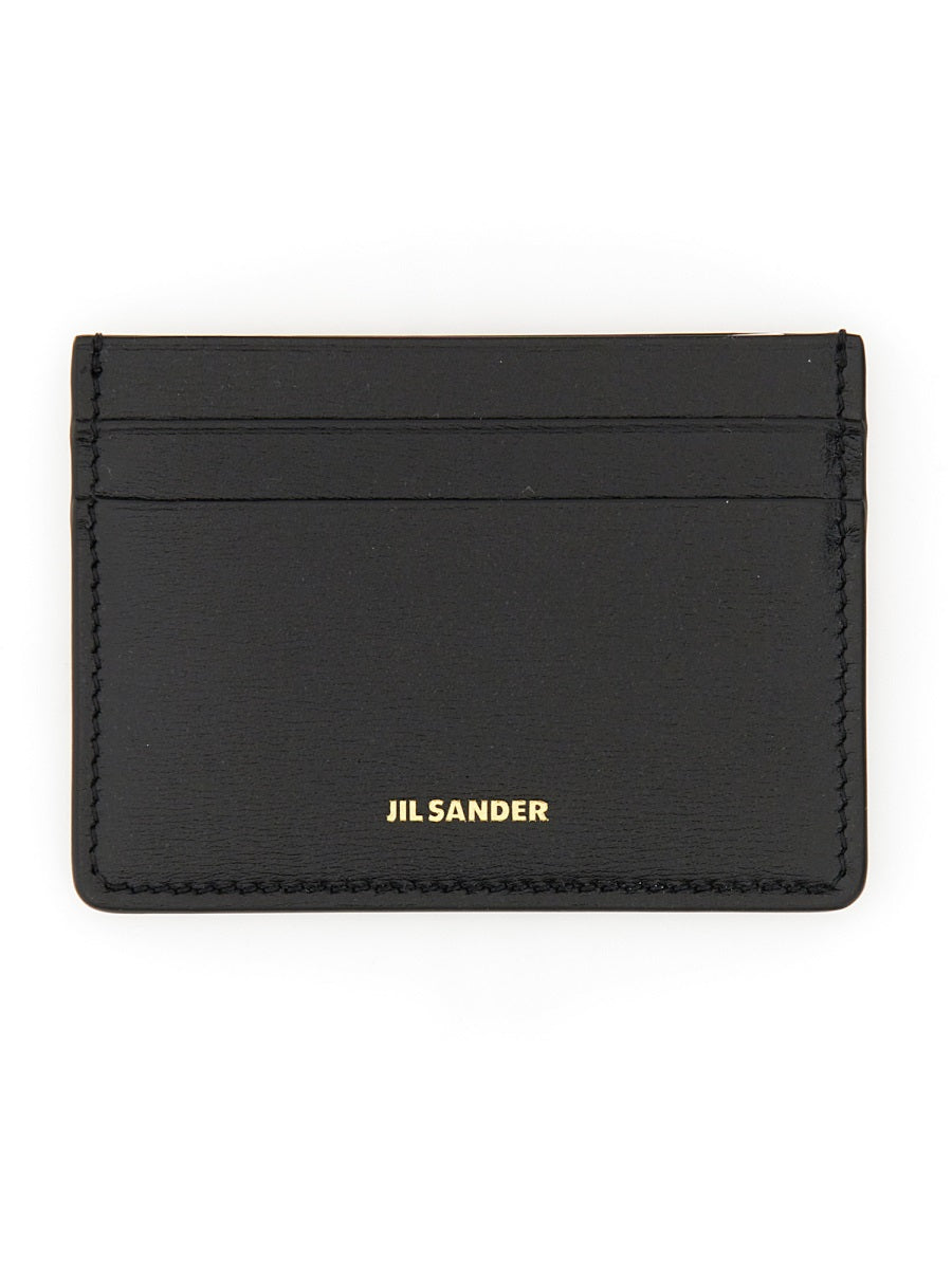 Jil Sander Leather Card Case — Black by Jil Sander