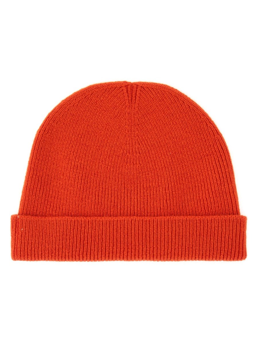 Jil Sander J47ZZ0130_J14773626 Wool Blend Beanie — Orange, view 2