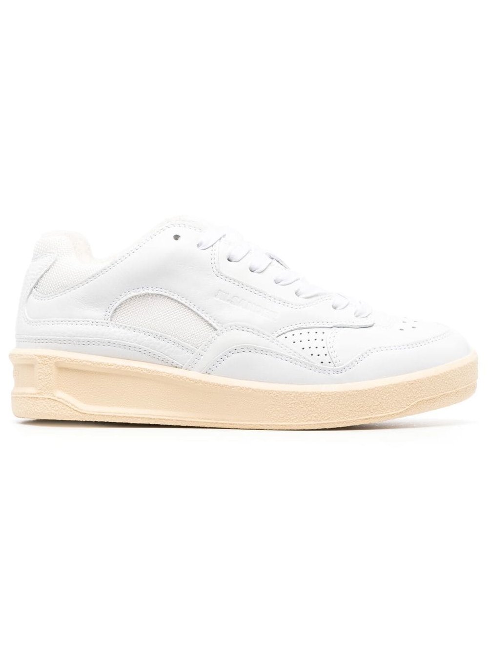 Jil Sander Perforated Calf Leather Sneaker — White by Jil Sander