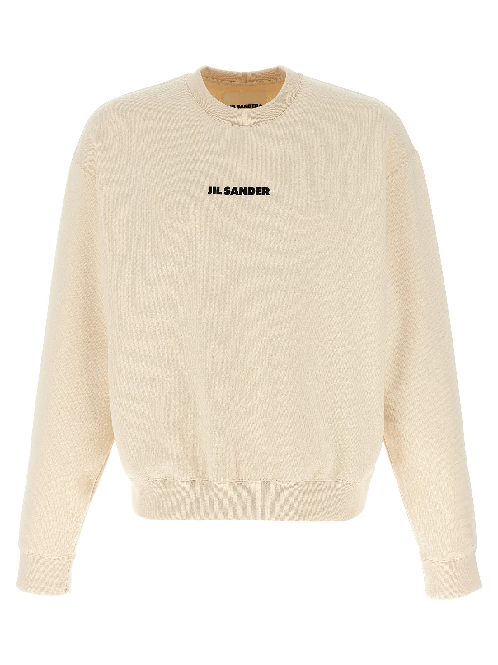 Jil Sander Logo-Embroidered Sweatshirt — Cream by Jil Sander