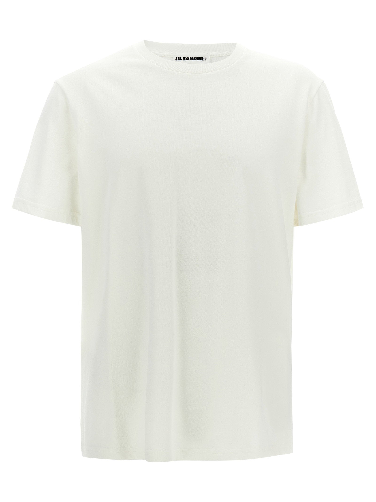 Jil Sander Logo-Patch Cotton T-Shirt — White by Jil Sander