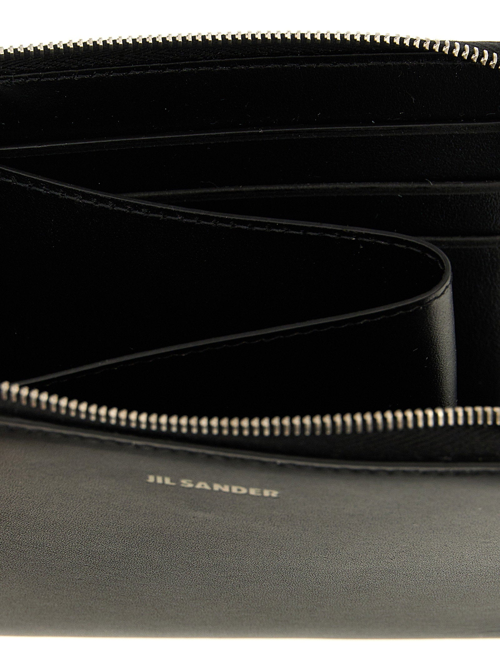 Jil Sander Nappa Leather Wallet — Black, view 3