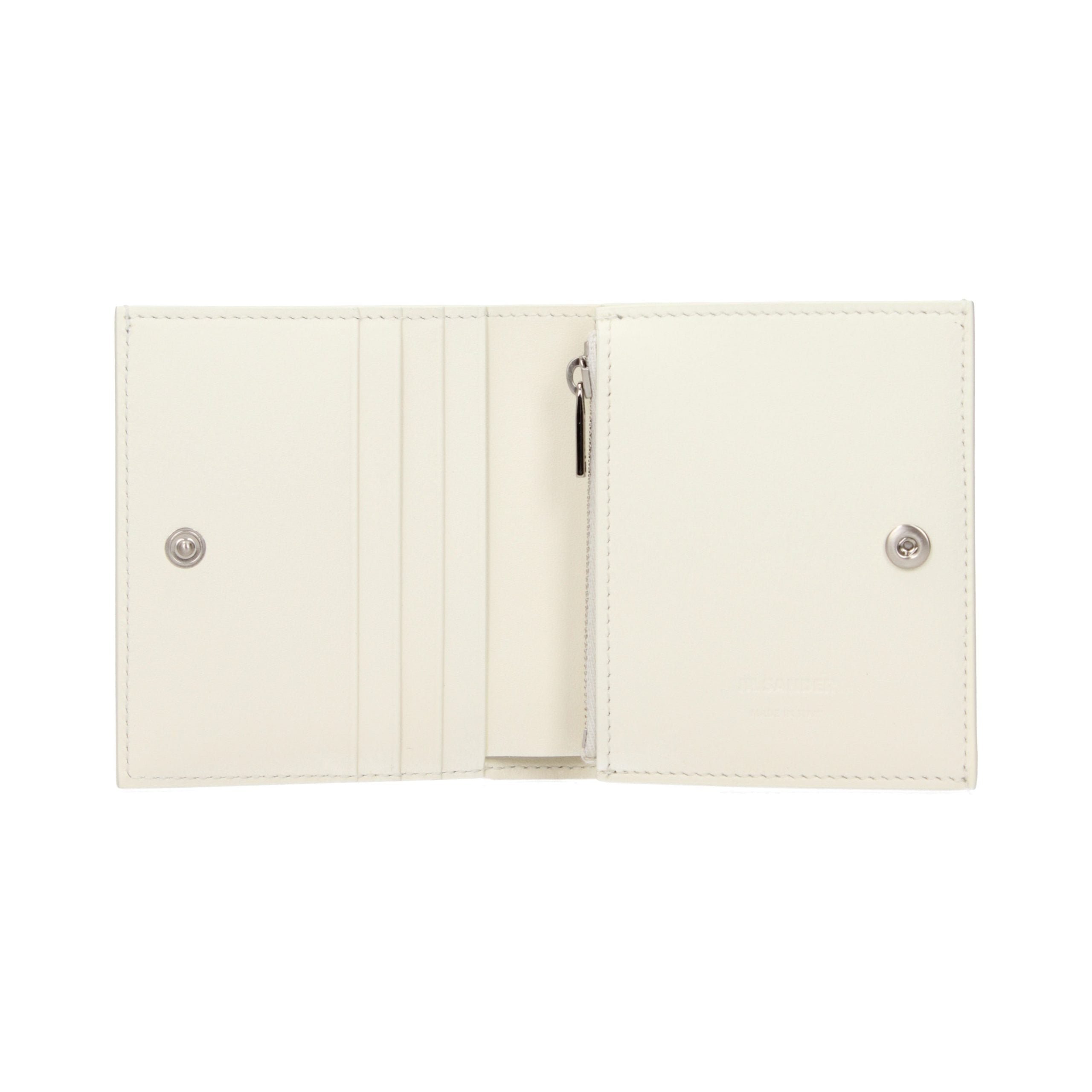 Jil Sander Leather Wallet — White, view 2