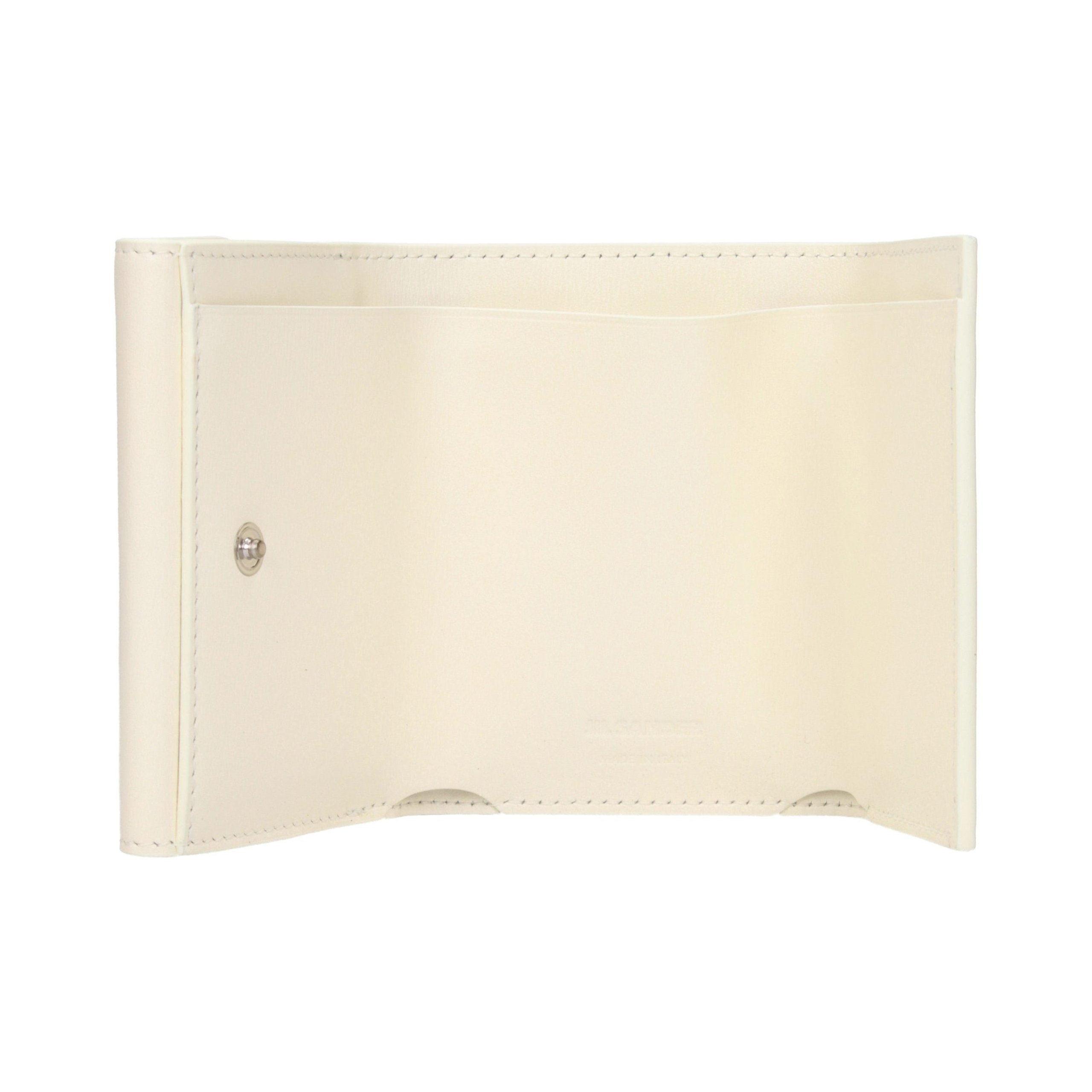 Jil Sander Leather Wallet — White, view 2
