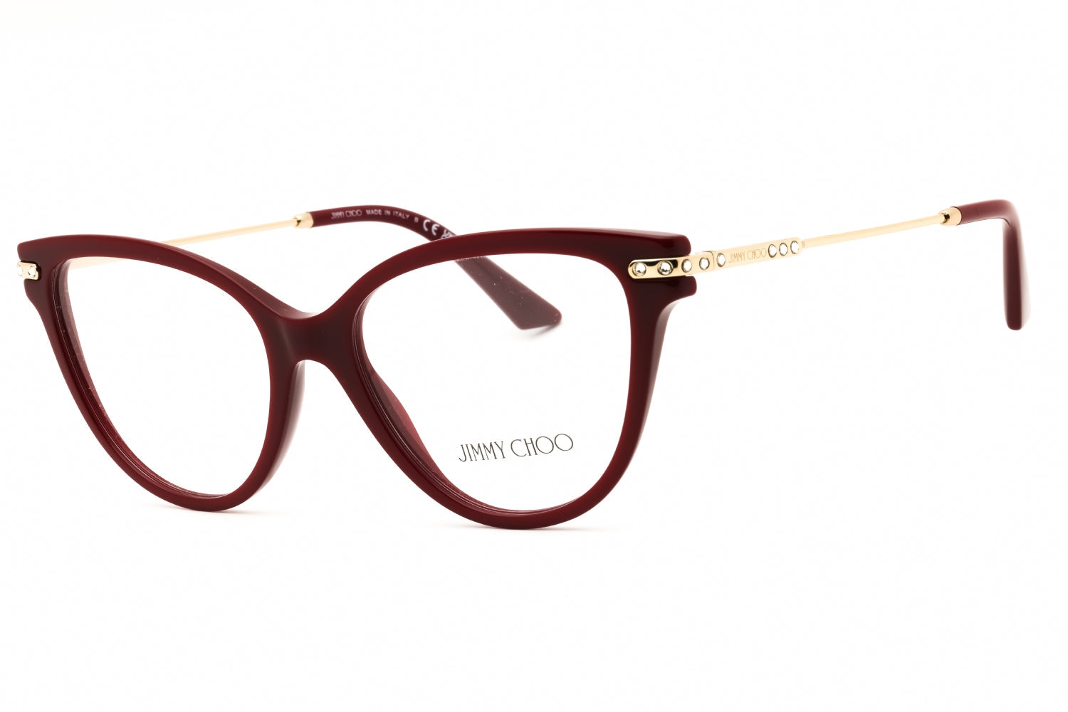 Jimmy Choo 0JC3001B Cat-Eye Acetate Eyeglasses — Red by Jimmy Choo