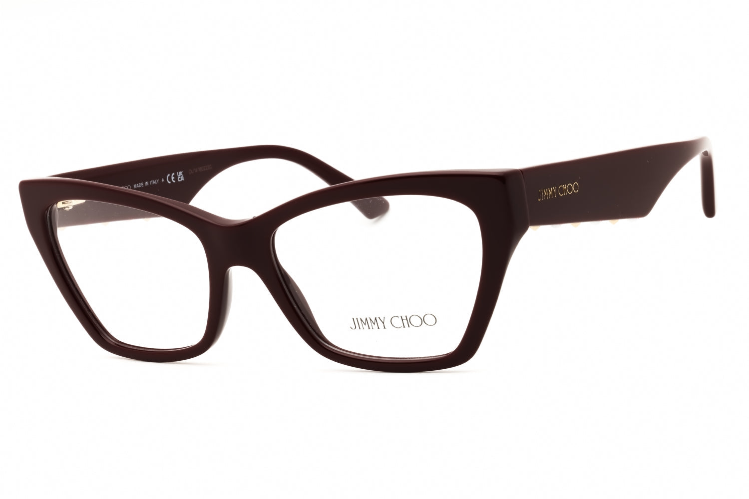 Jimmy Choo 0JC3021H Cat-Eye Acetate Eyeglasses — Red by Jimmy Choo