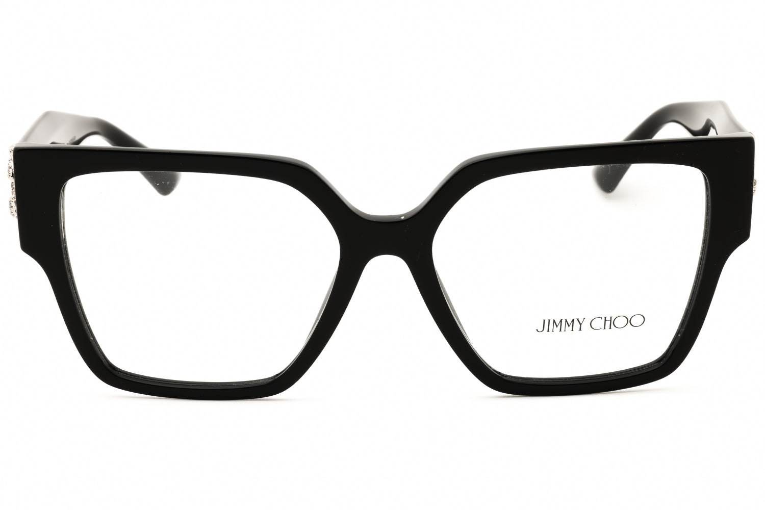 Jimmy Choo 0JC3032B Rectangular Acetate Eyeglasses — Black, view 2